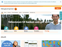 Tablet Screenshot of halsinglandssparbank.se
